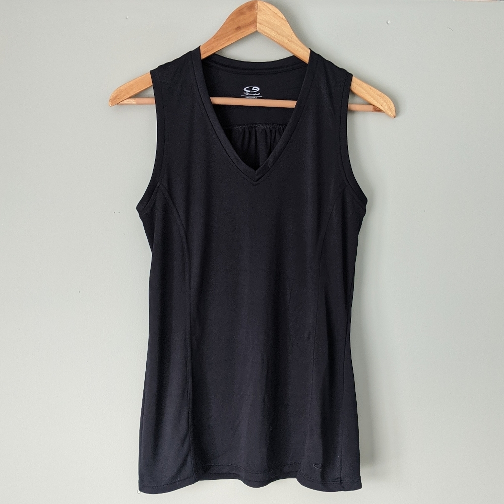 C9 by Champion Black V-Neck Sleeveless Top